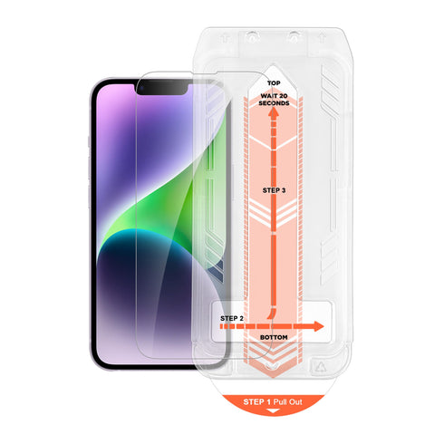 HyperGear Tempered Glass Screen Protector w/Installation Applicator Tray for iPhone 14 Series 16093